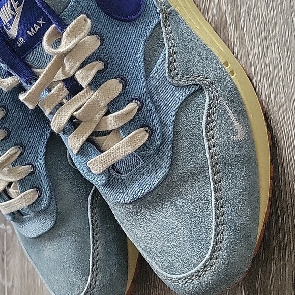 Nike Air Max 1 Shoes PRM Blue Denim Royal Blue excellent used condition size 8.5 - Picture 5 of 8